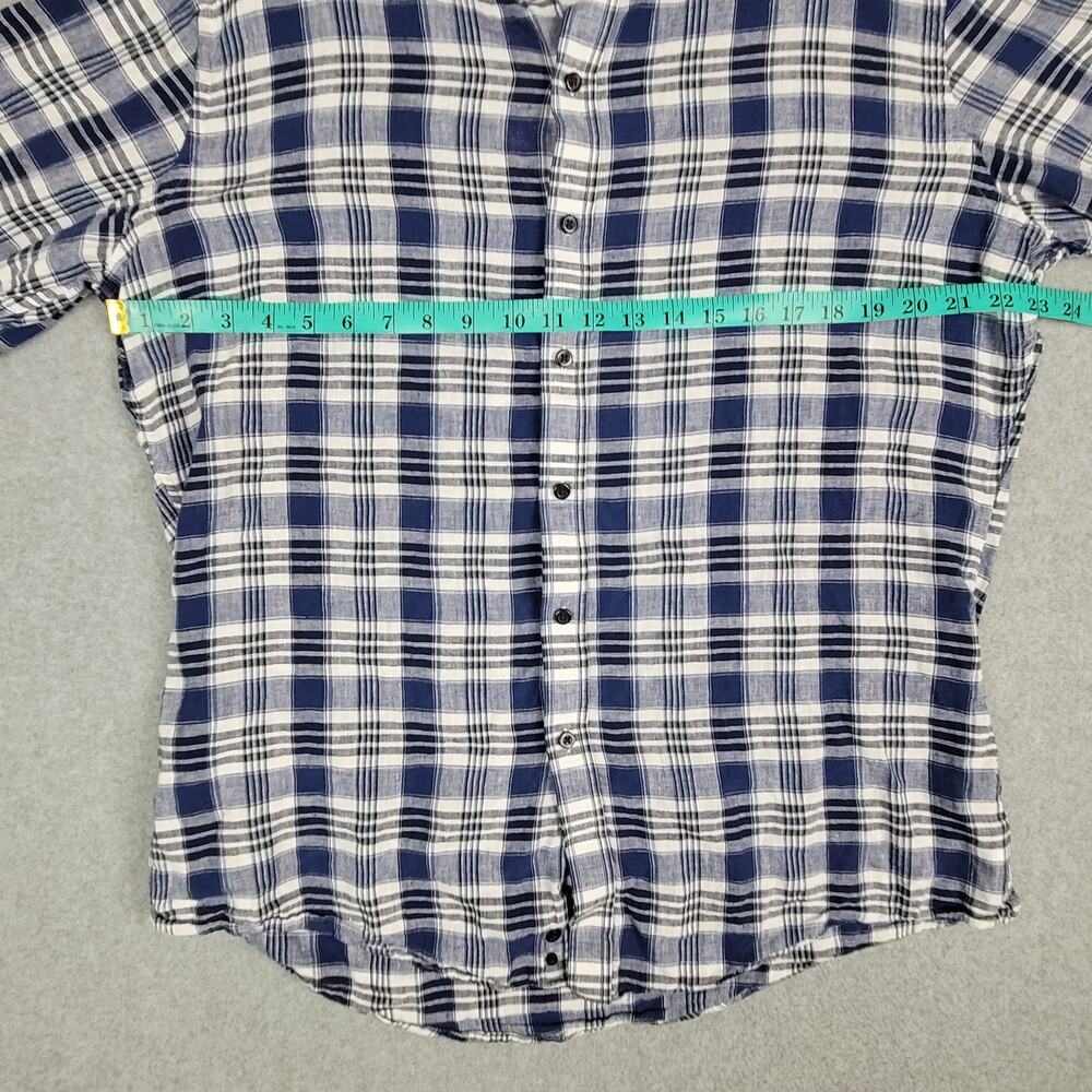 🌼Buttoned Down Shirt Mens Size XL Slim Plaid - Picture 6 of 8
